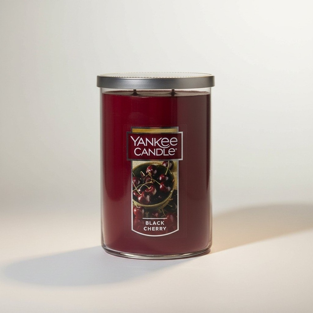 Yankee Candle Black Cherry Large Jar - 22 oz Scented Candle - NWT